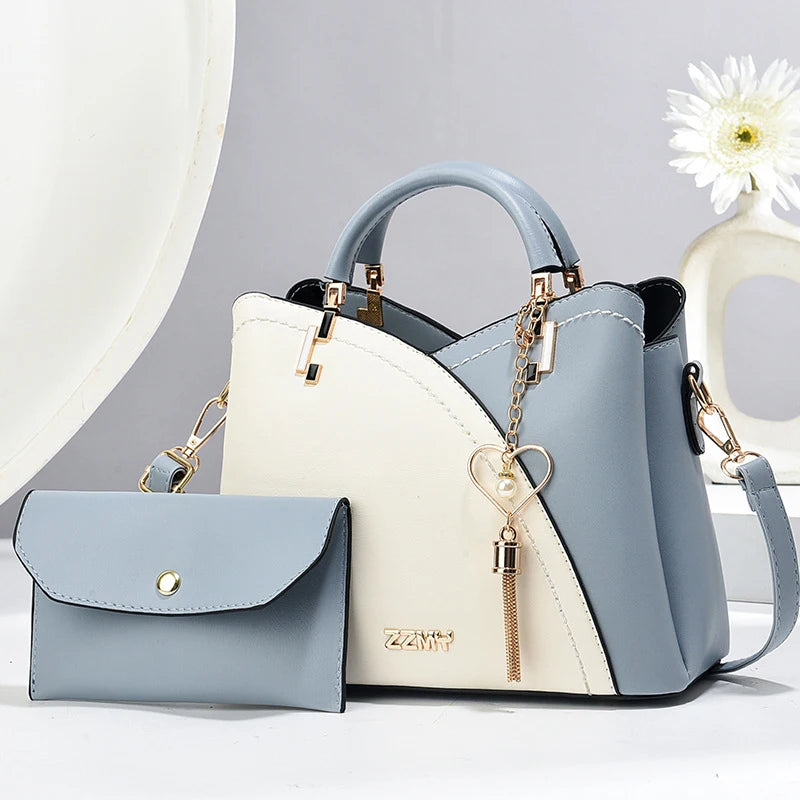 Sac à Bandoulière Femme Carré Zippé PU – CLEVI Paris