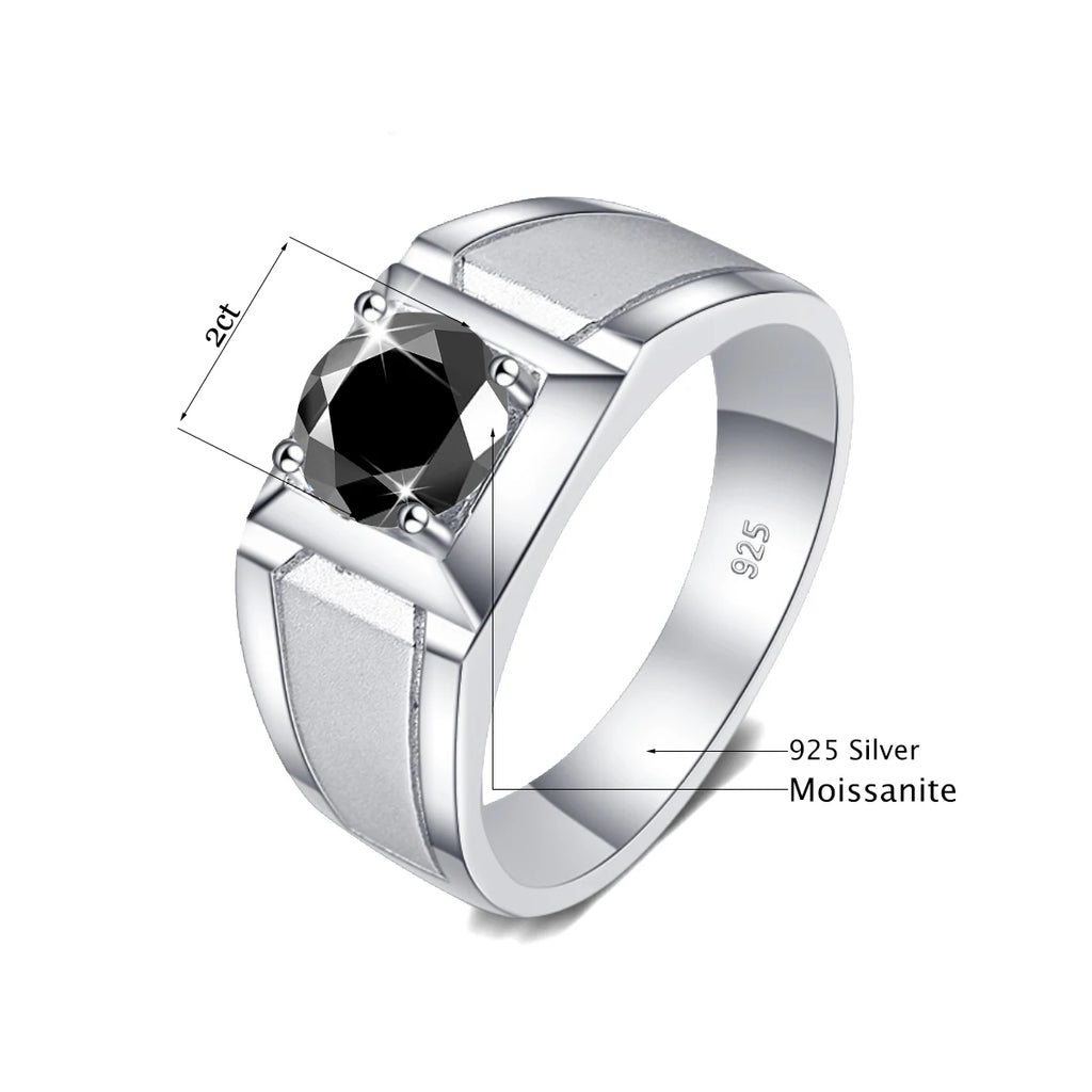 Bague Femme Moissanite 2 Carats en Argent 925 – CLEVI Paris