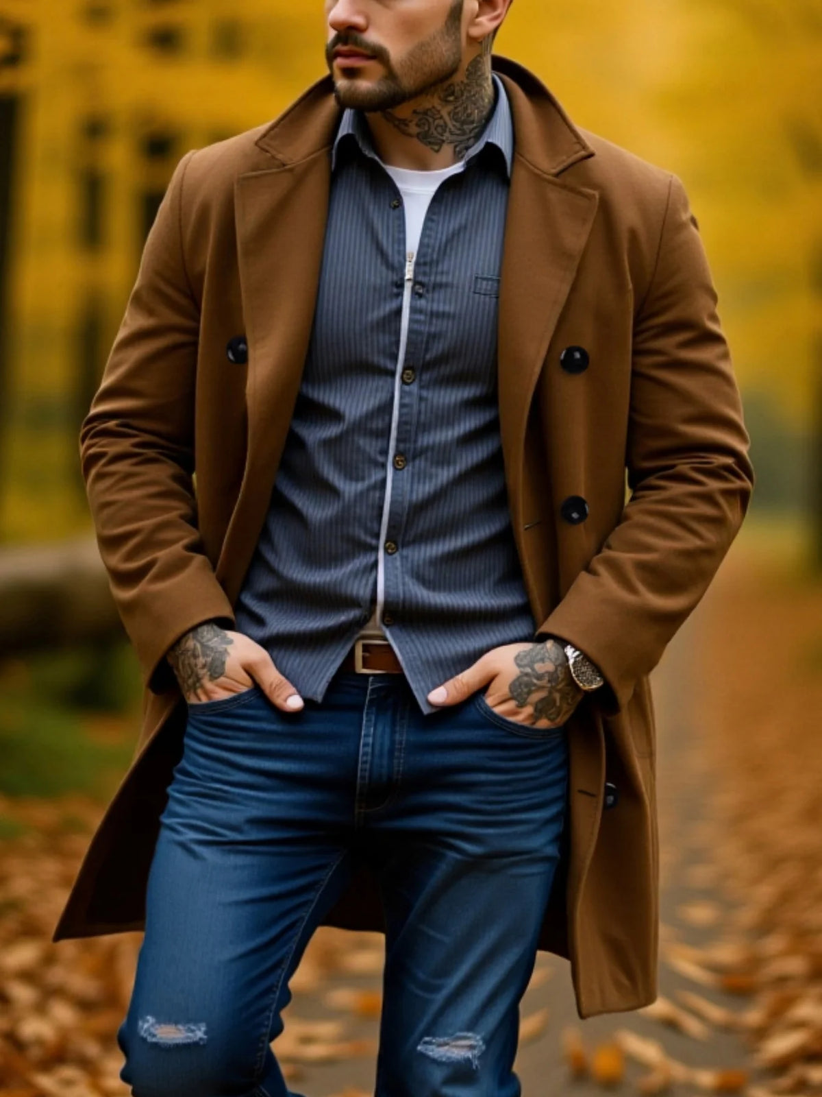 Pardessus Homme Double Boutonnage – CLEVI Paris