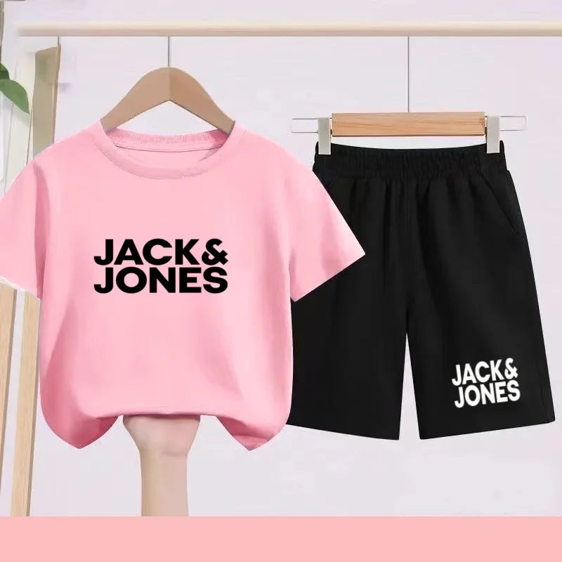 Ensemble enfant imprimé T-shirt et short – CLEVI Paris