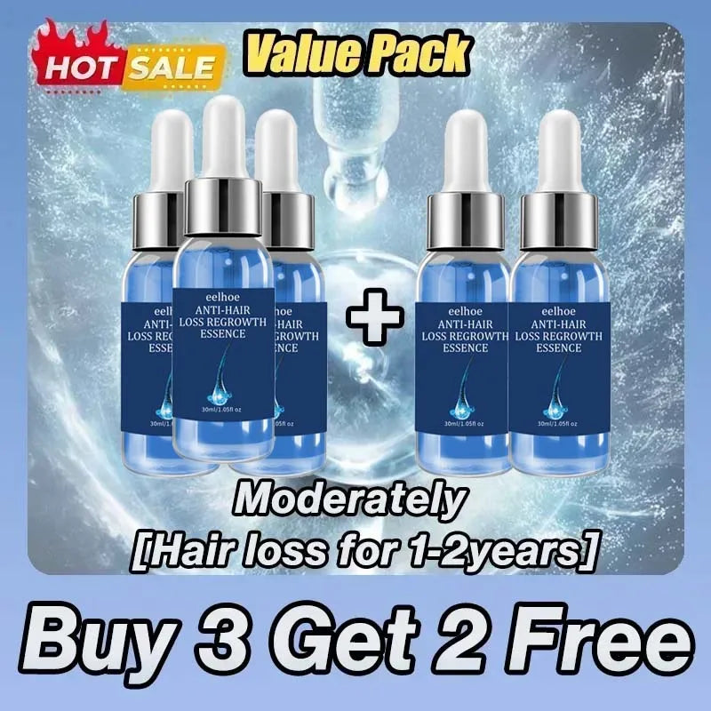 Sérum Capillaire Biotine EELHOE 30ml – Anti-Chute, Repousse & Massage Cuir Chevelu – CLEVI Paris