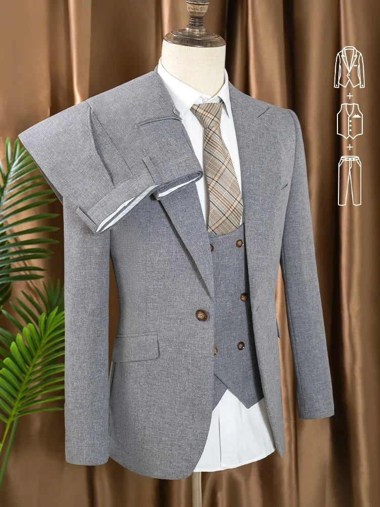 Costume homme 3 pièces, coupe ajustée – CLEVI Paris
