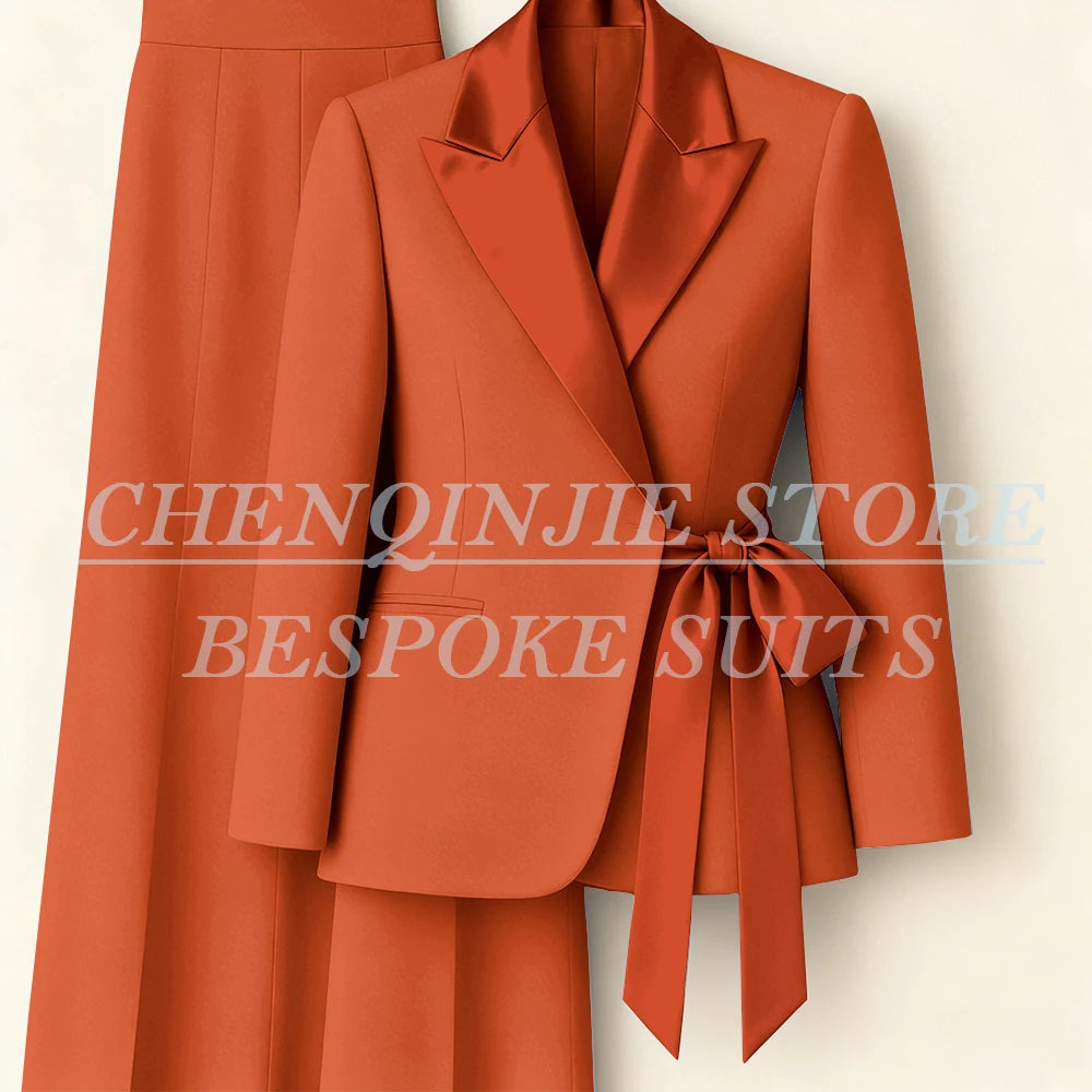 Tailleur femme blazer et pantalon large – CLEVI Paris
