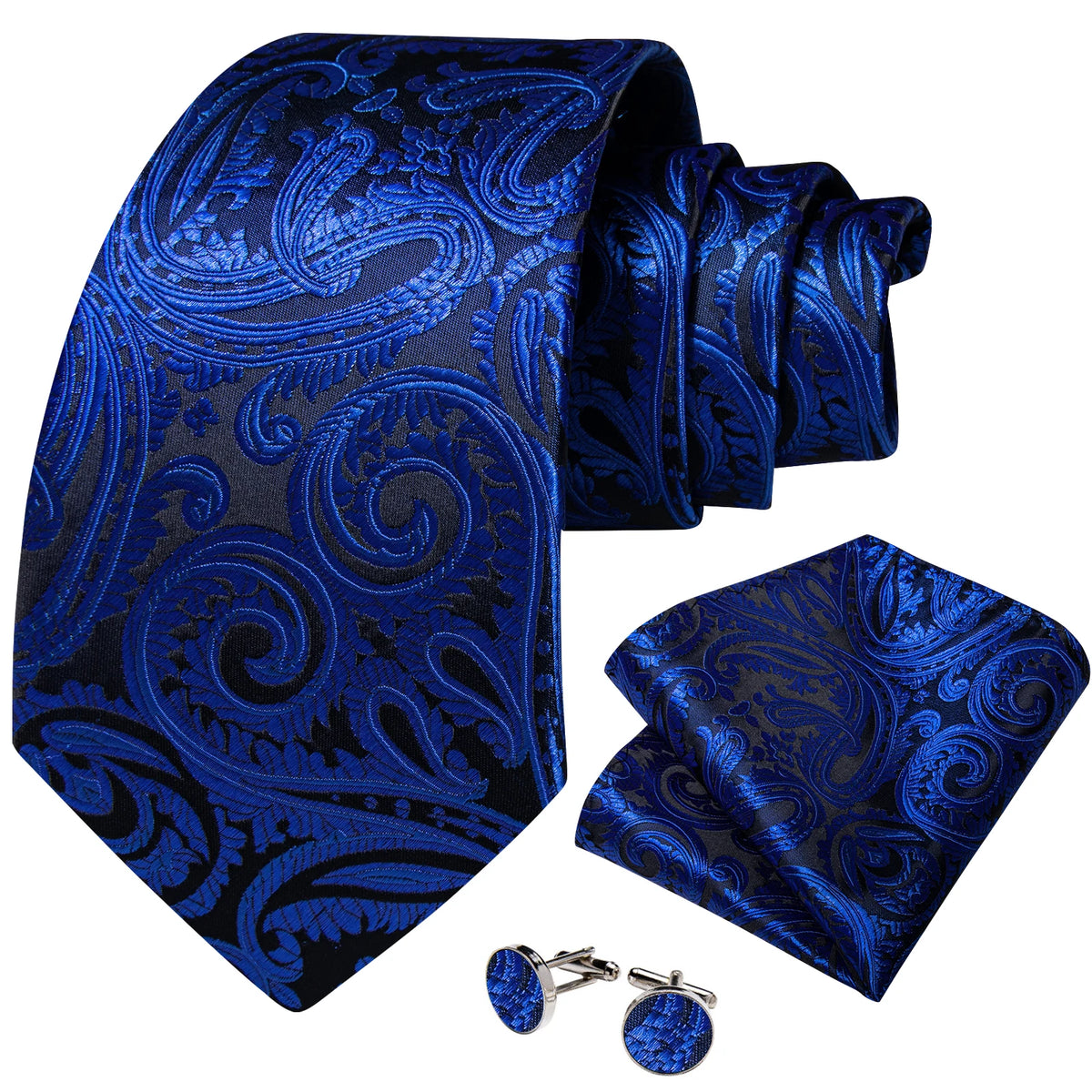 Coffret cravate homme carreaux, pochette et boutons – CLEVI Paris