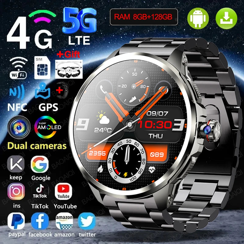 Montre BAOAIQI AMOLED 1,95″ GPS et SIM – CLEVI Paris