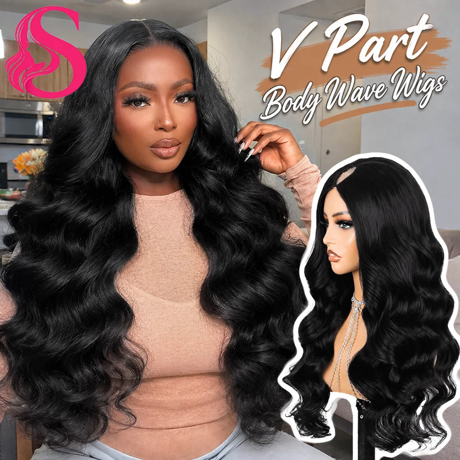 Perruque V/U Part Body Wave Cheveux Humains Brésiliens – CLEVI Paris