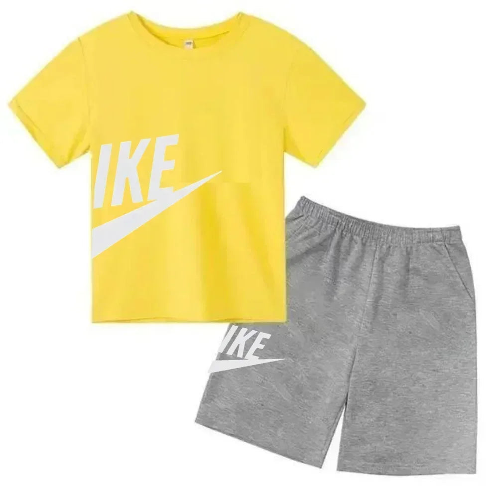 Ensemble enfant T-shirt et short en coton – CLEVI Paris