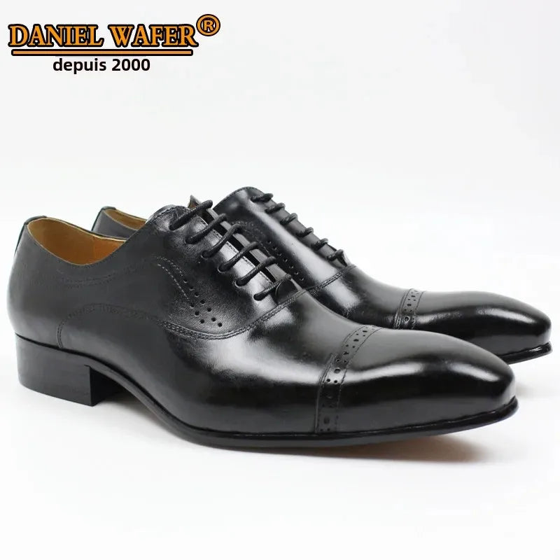 Chaussures Oxford en cuir à lacets – CLEVI Paris