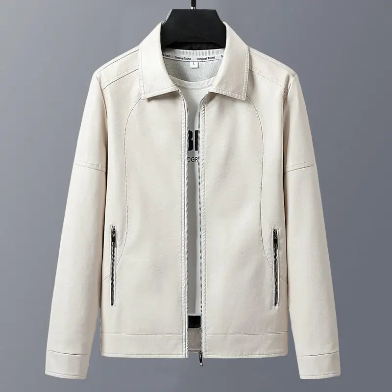 Veste homme zippée à col rabattu – CLEVI Paris
