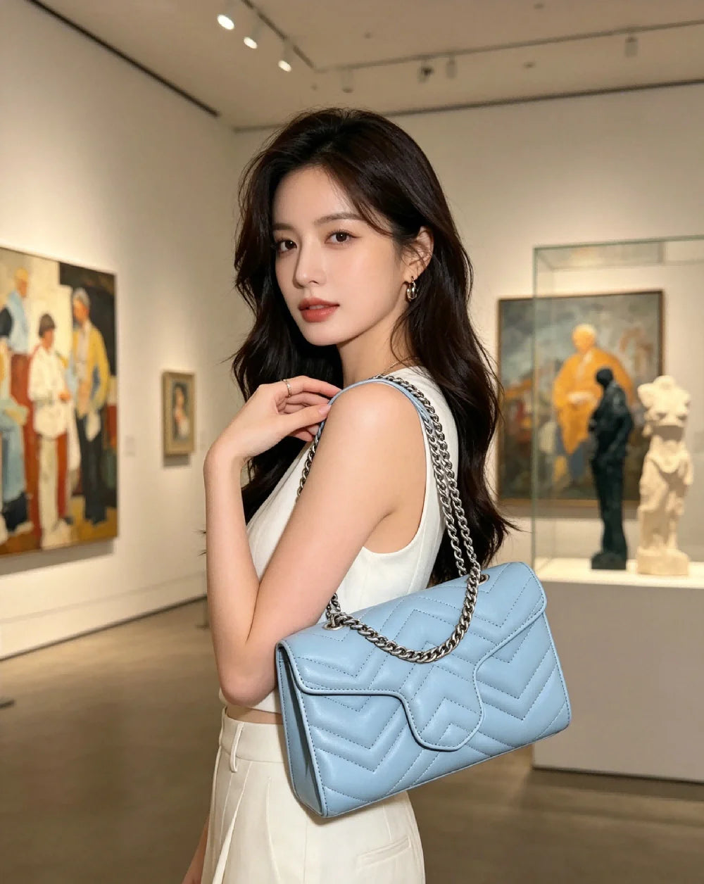 Sac Bandoulière Femme Cuir Véritable Toutes Saisons – CLEVI Paris