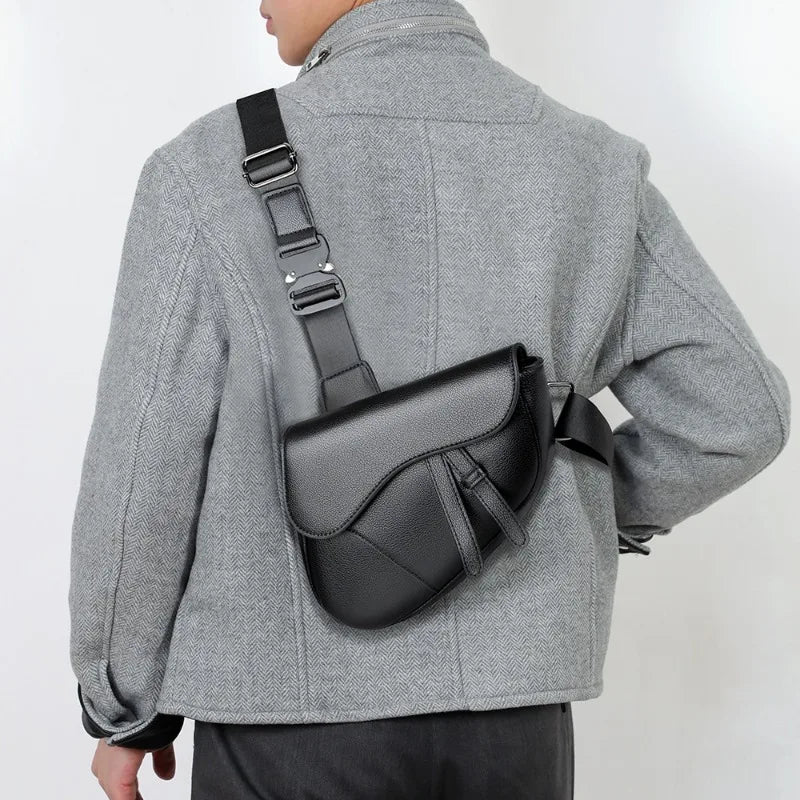 Sacoche bandoulière homme en similicuir – CLEVI Paris