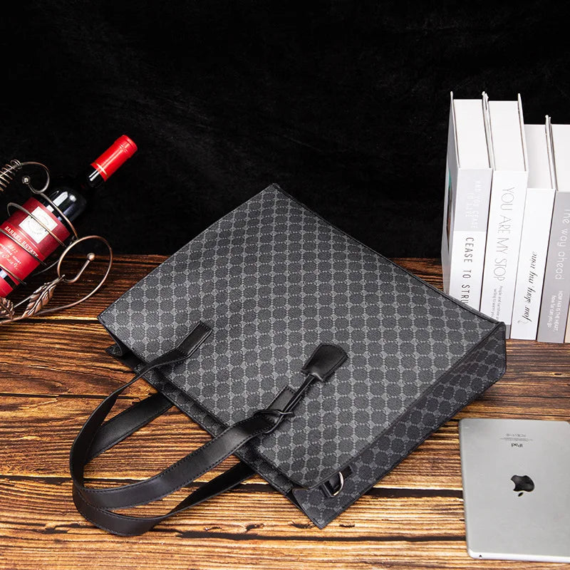 Serviette Homme PVC Imperméable Business Laptop 14" 39,5x10,5x31cm – CLEVI Paris