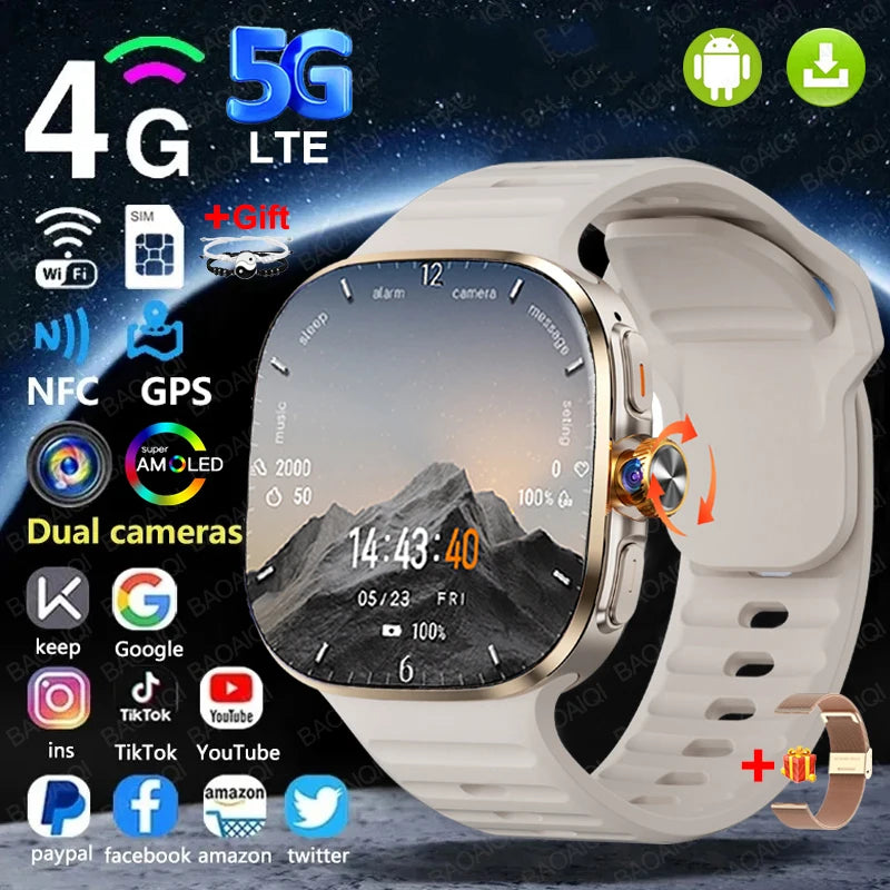 Montre Connectée 4G Android GPS – CLEVI Paris