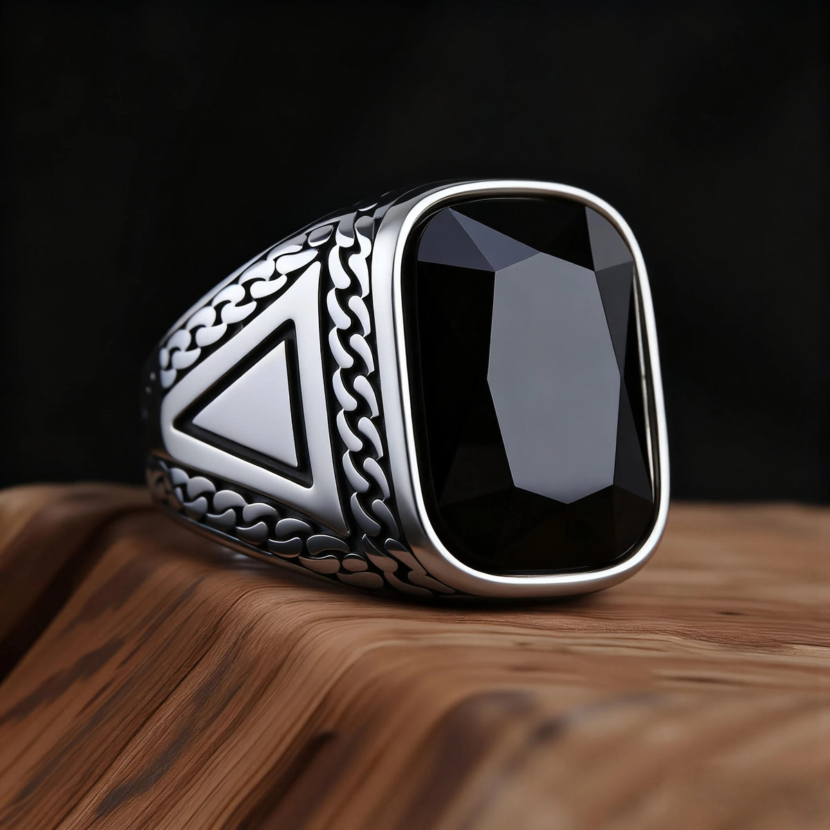 Bague Homme Acier 316L et Pierres Colorées – CLEVI Paris