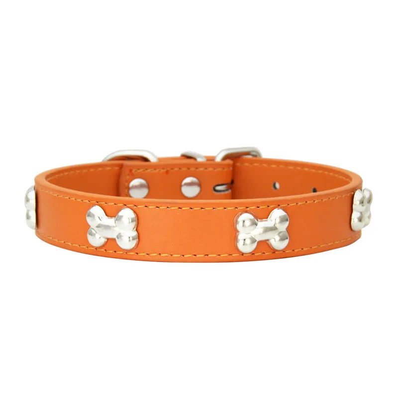 Collier pour chien en cuir multicolore – CLEVI Paris