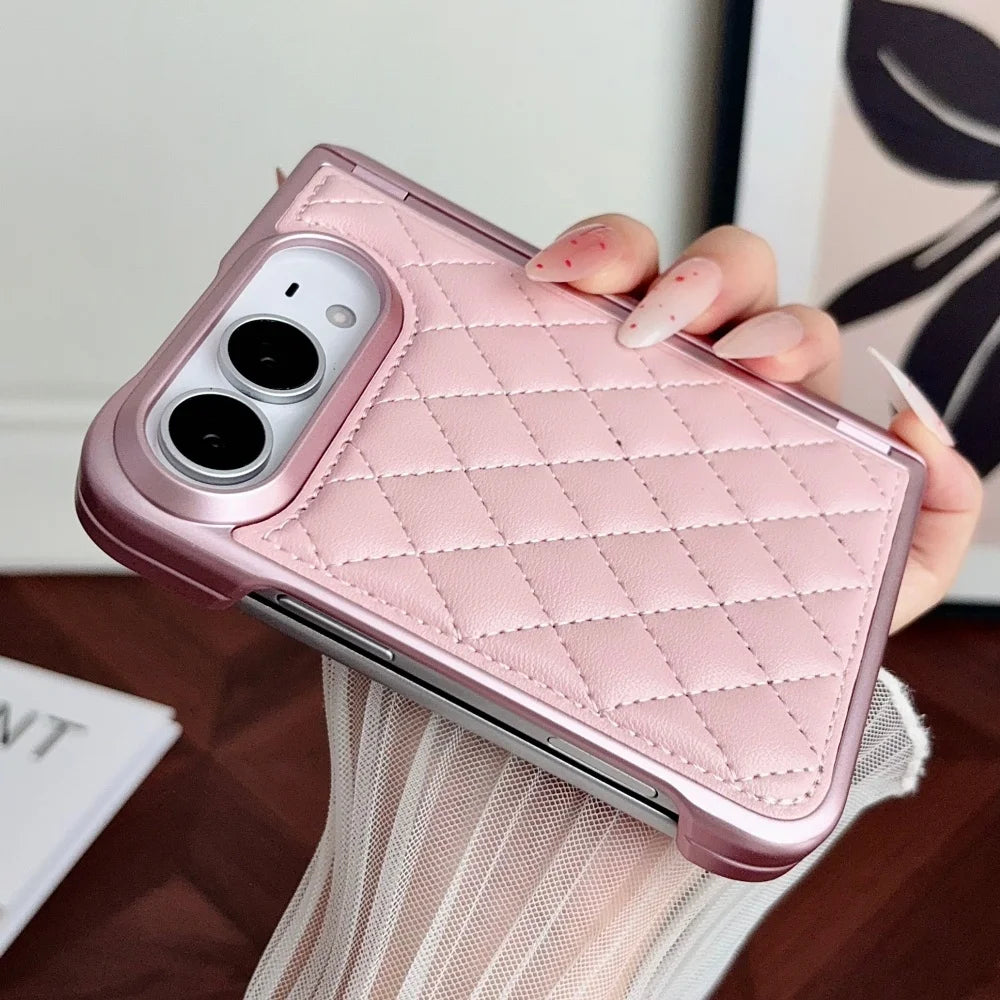 Coque iPhone Duo souple motif losanges – CLEVI Paris