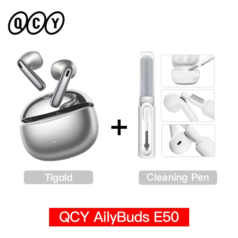 Écouteurs QCY AilyBuds E50 ANC -38dB LDAC Hi-Res 40h – CLEVI Paris