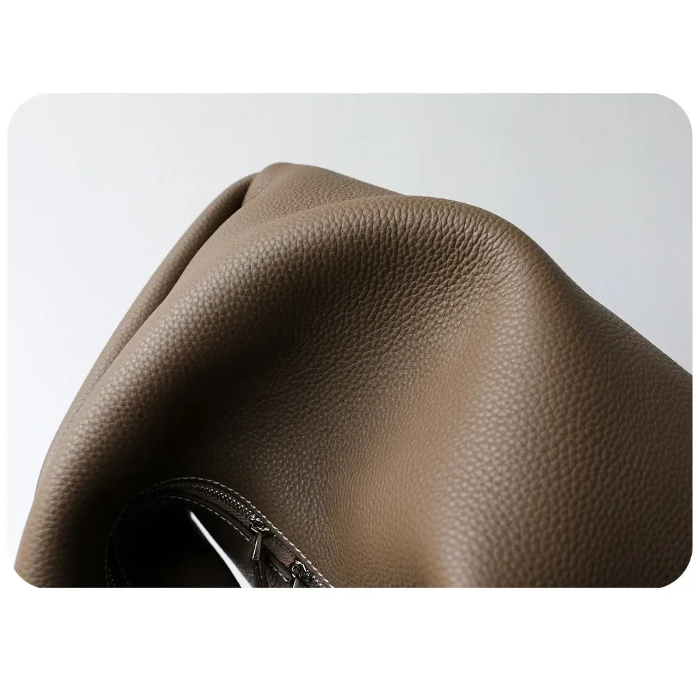 Sac Hobo Femme Cuir PU Grain 28x15x40cm – CLEVI Paris