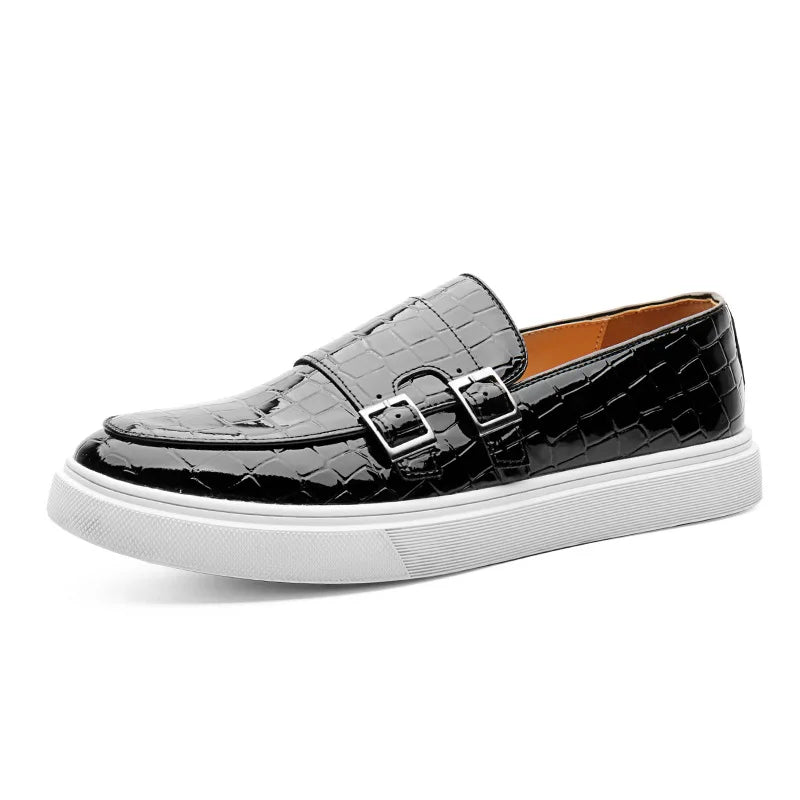 Loafers Homme Cuir Embossé Tassel Slip-On – CLEVI Paris