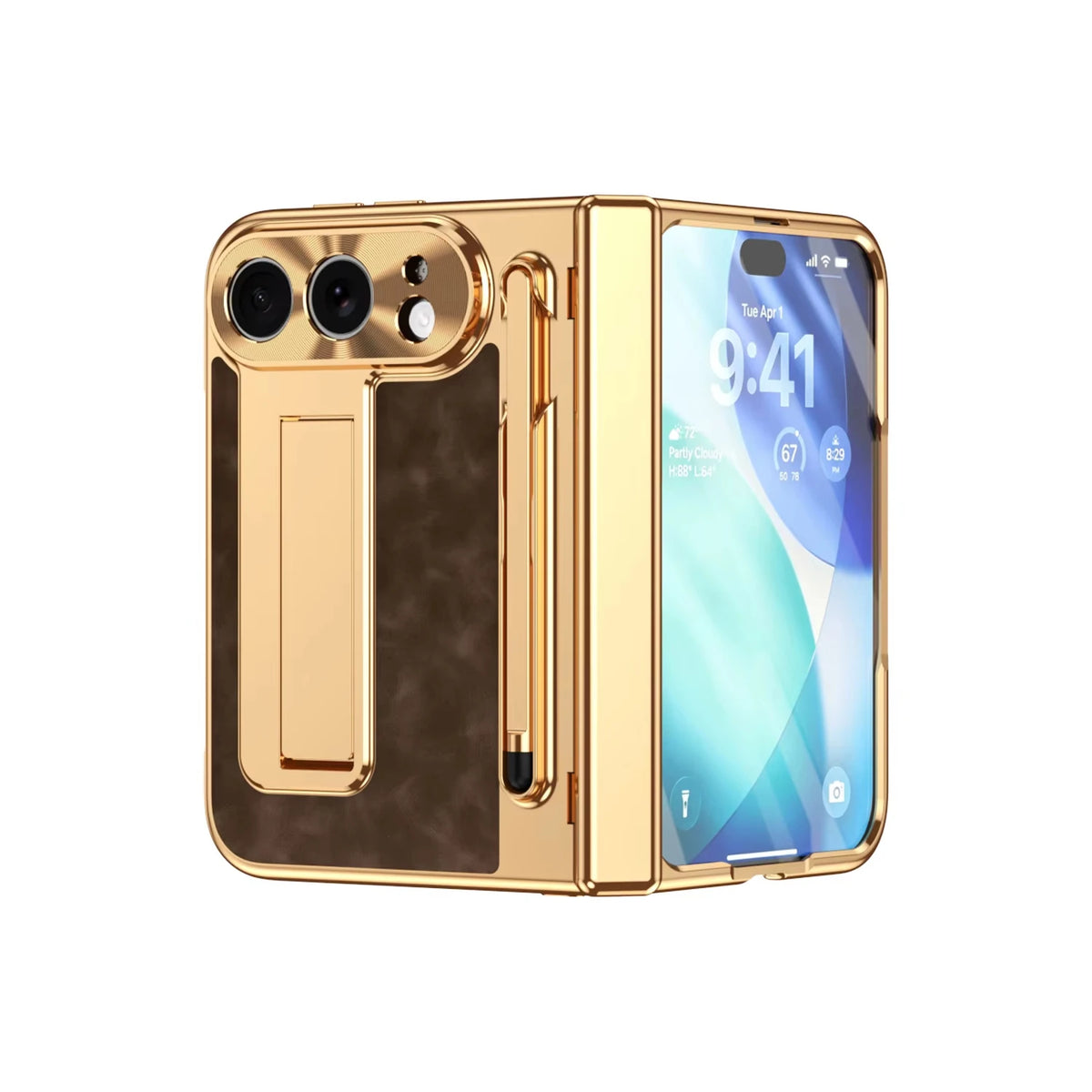 Coque iPhone Duo avec support et stylet – CLEVI Paris