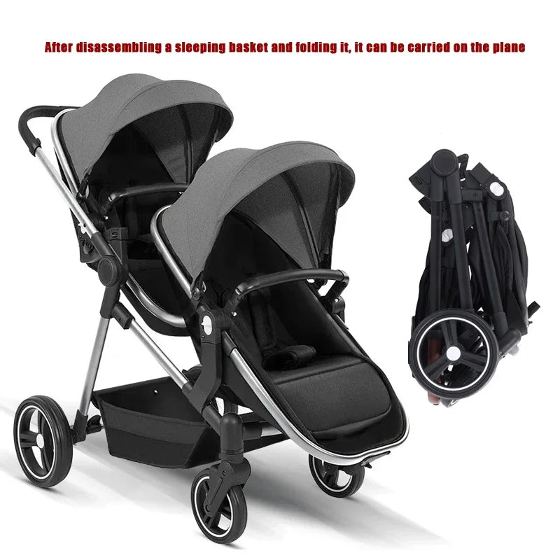 Poussette double pliable S-600 – CLEVI Paris