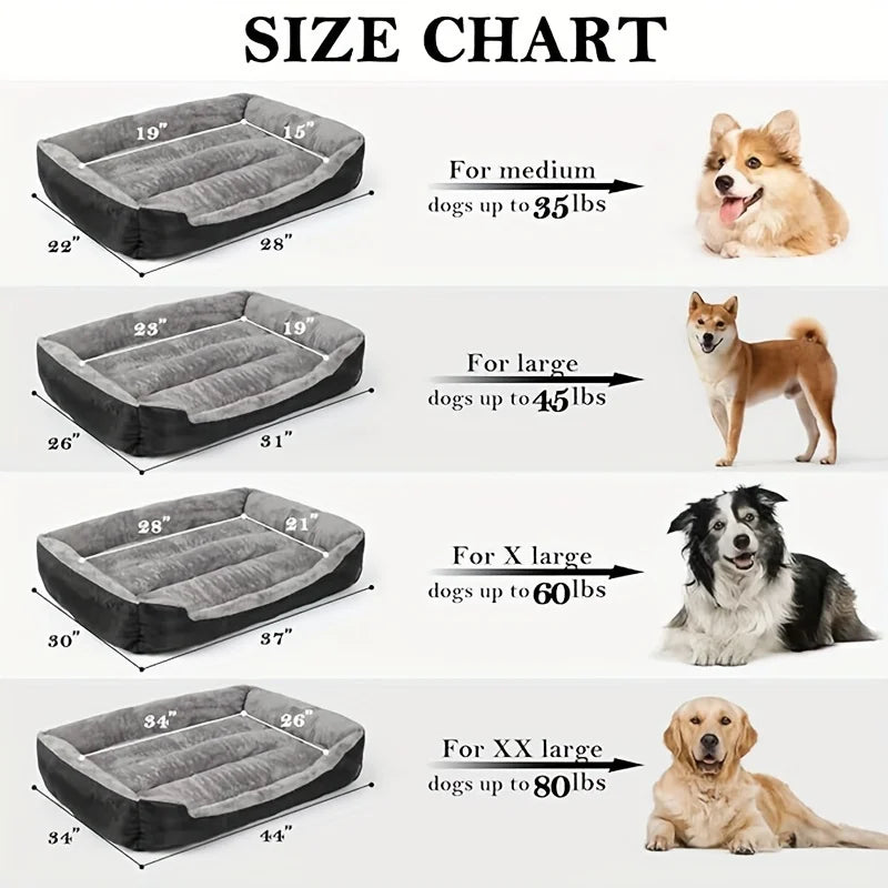 Coussin pour chien noir en coton M à XXL – CLEVI Paris