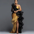 Robe de cérémonie sirène asymétrique – CLEVI Paris