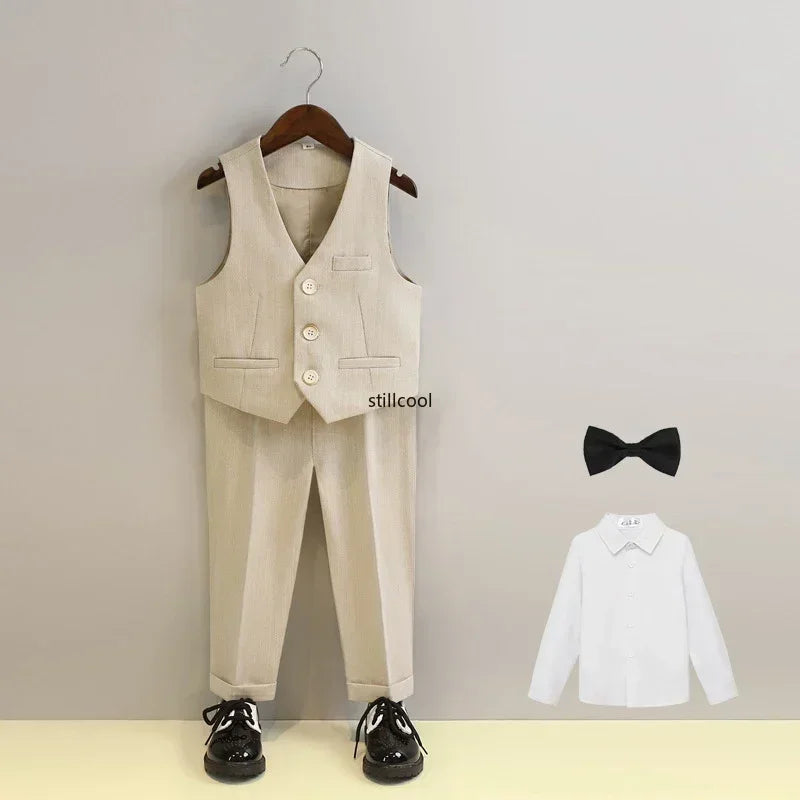 Costume garçon rayé de cérémonie – CLEVI Paris