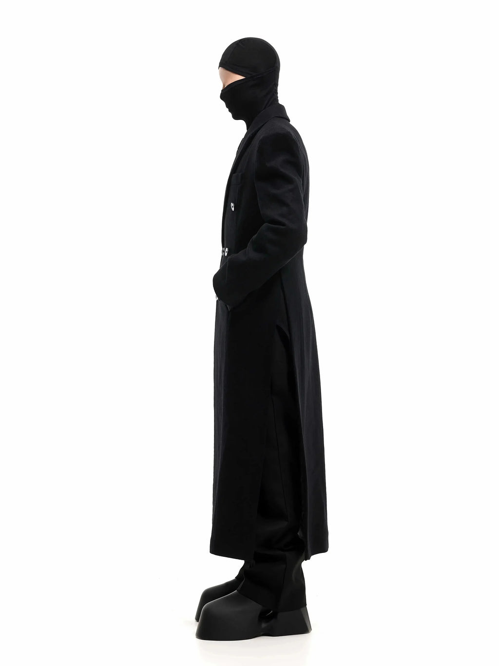 Manteau long laine mélangée homme – CLEVI Paris
