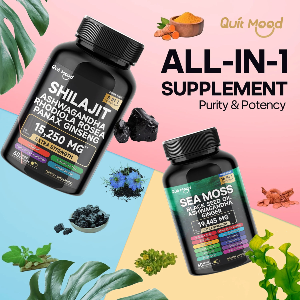 Shilajit ou mousse de mer Quitmood – CLEVI Paris