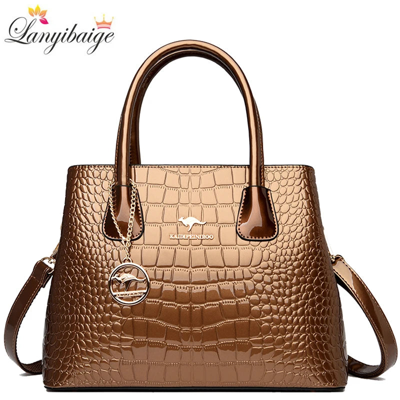 Sac bandoulière femme verni Lanyibaige – CLEVI Paris