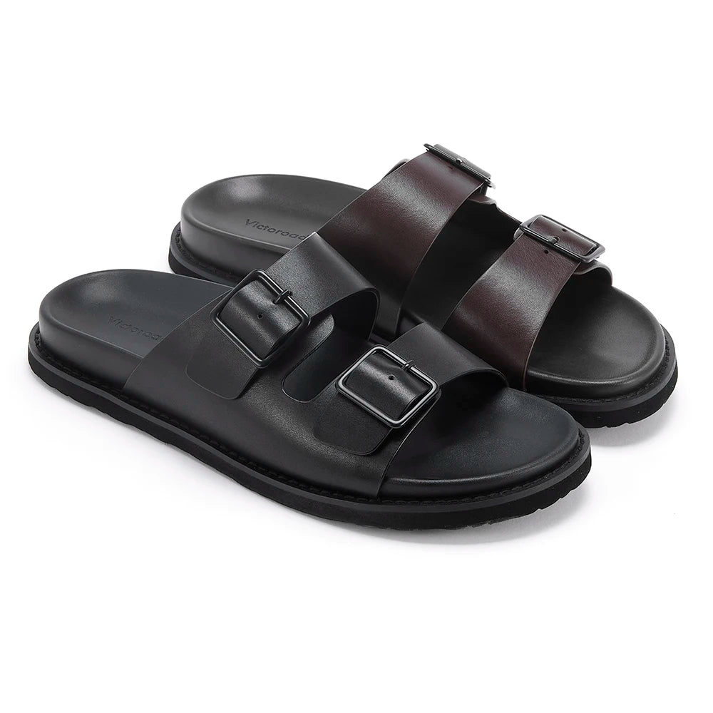 Sandales Homme Cuir Véritable Boucle Semelle EVA Antidérapantes – Pointures 39-46 – CLEVI Paris