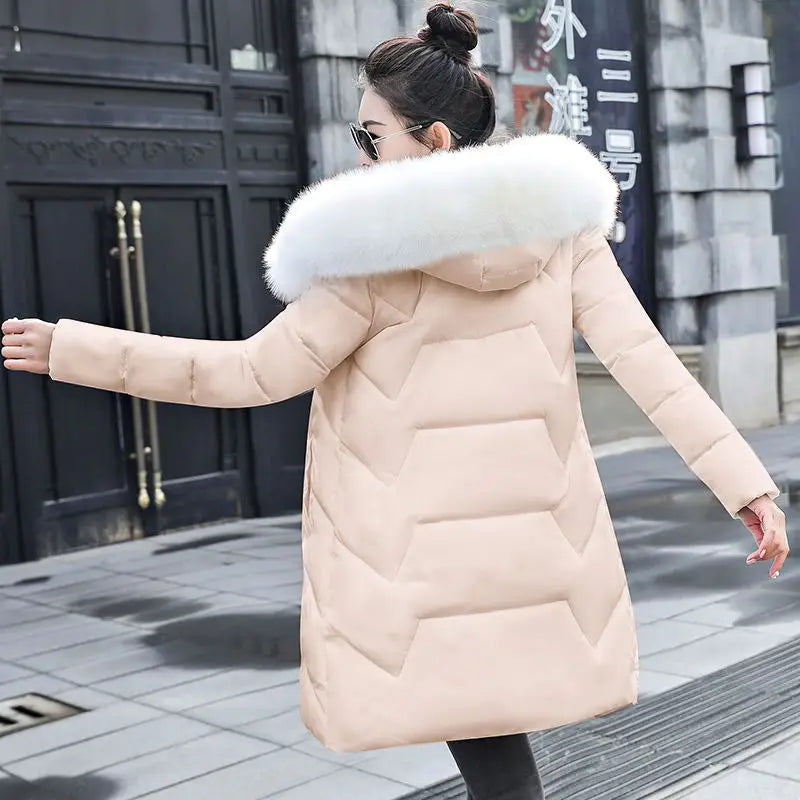 Parka Femme Fourrure Synthétique Capuche Grande Taille – CLEVI Paris