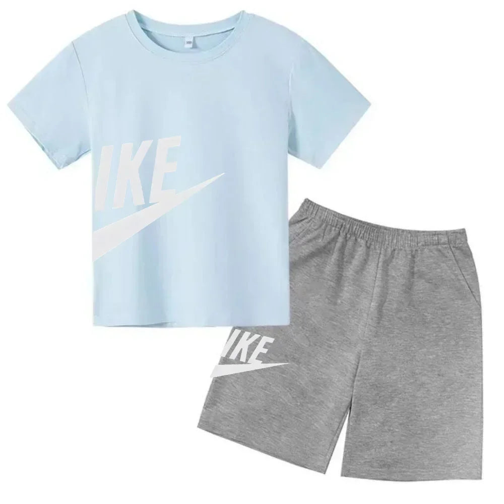 Ensemble enfant T-shirt et short en coton – CLEVI Paris