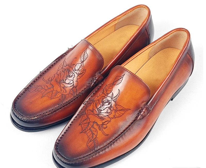 Mocassins Homme Cuir Véritable Bout Pointu Business – CLEVI Paris