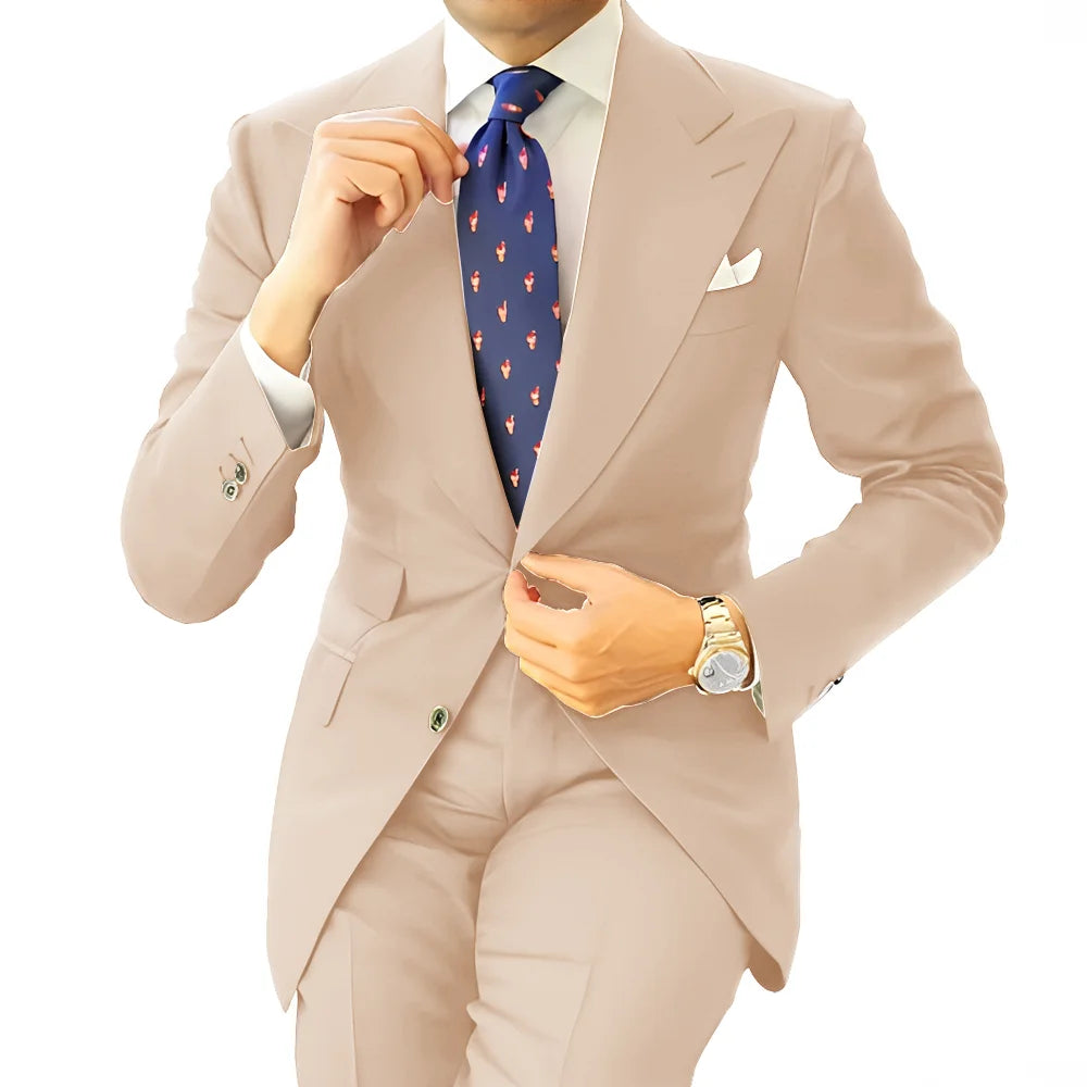 Costume homme formel, coupe droite – CLEVI Paris