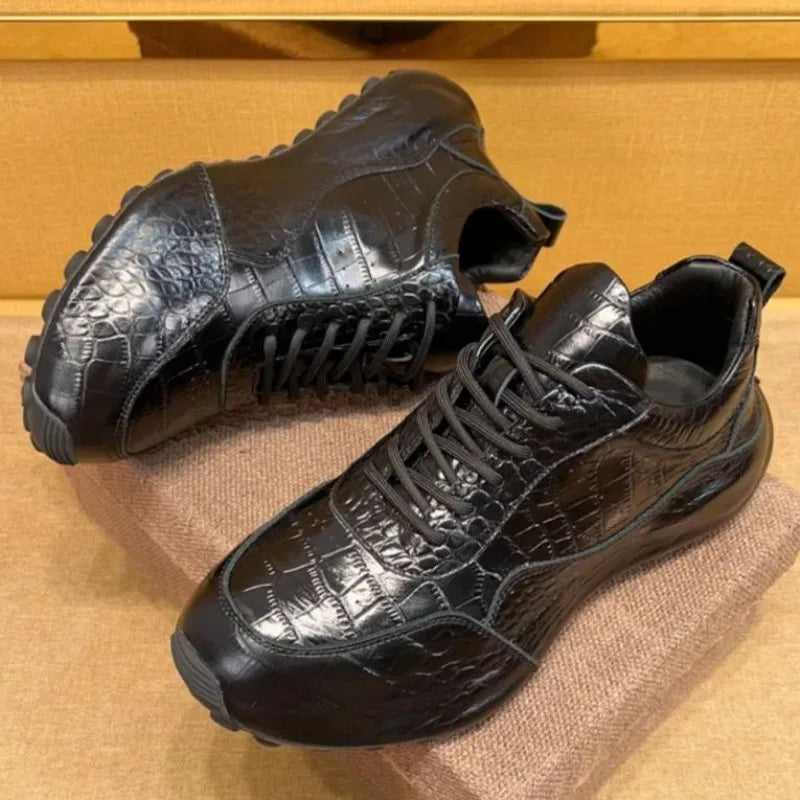 Sneakers homme en cuir à lacets – CLEVI Paris