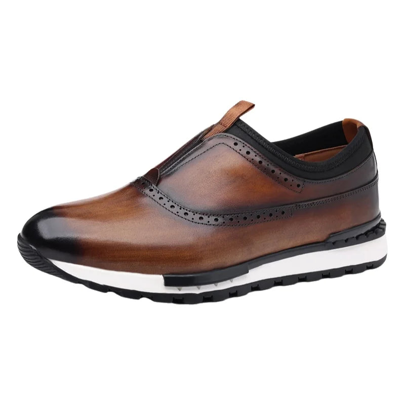 Chaussures homme en cuir à bout rond – CLEVI Paris
