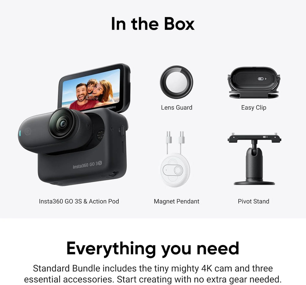 Caméra Insta360 GO 3S 128 Go reconditionnée – CLEVI Paris