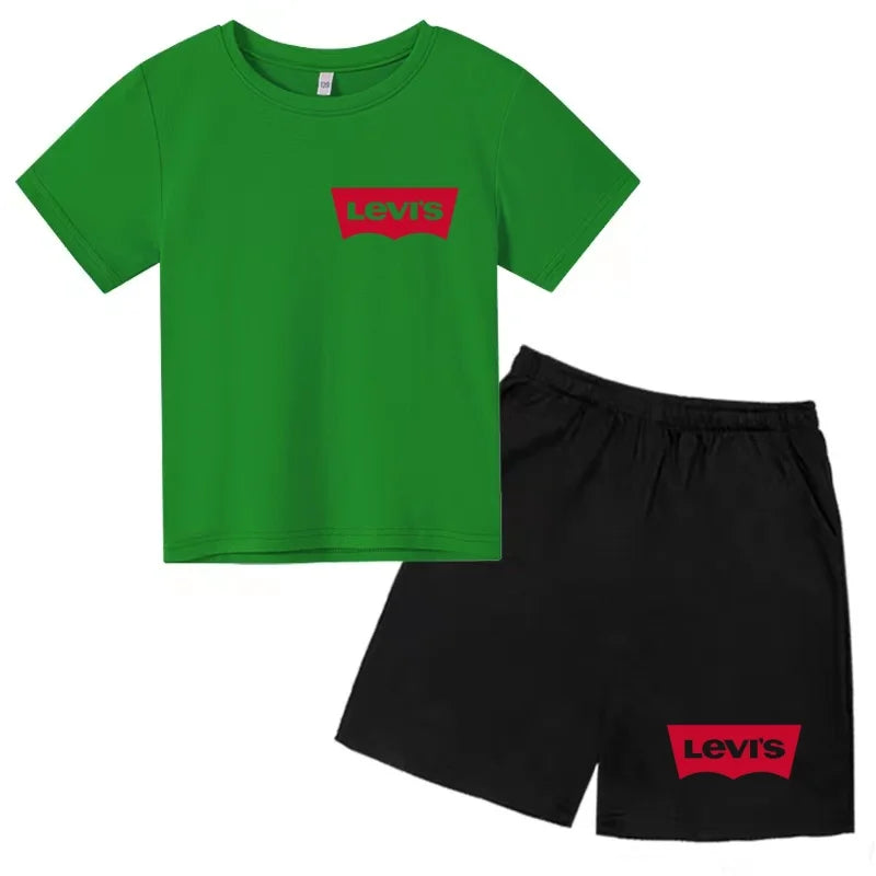 Ensemble enfant t-shirt et short imprimé – CLEVI Paris