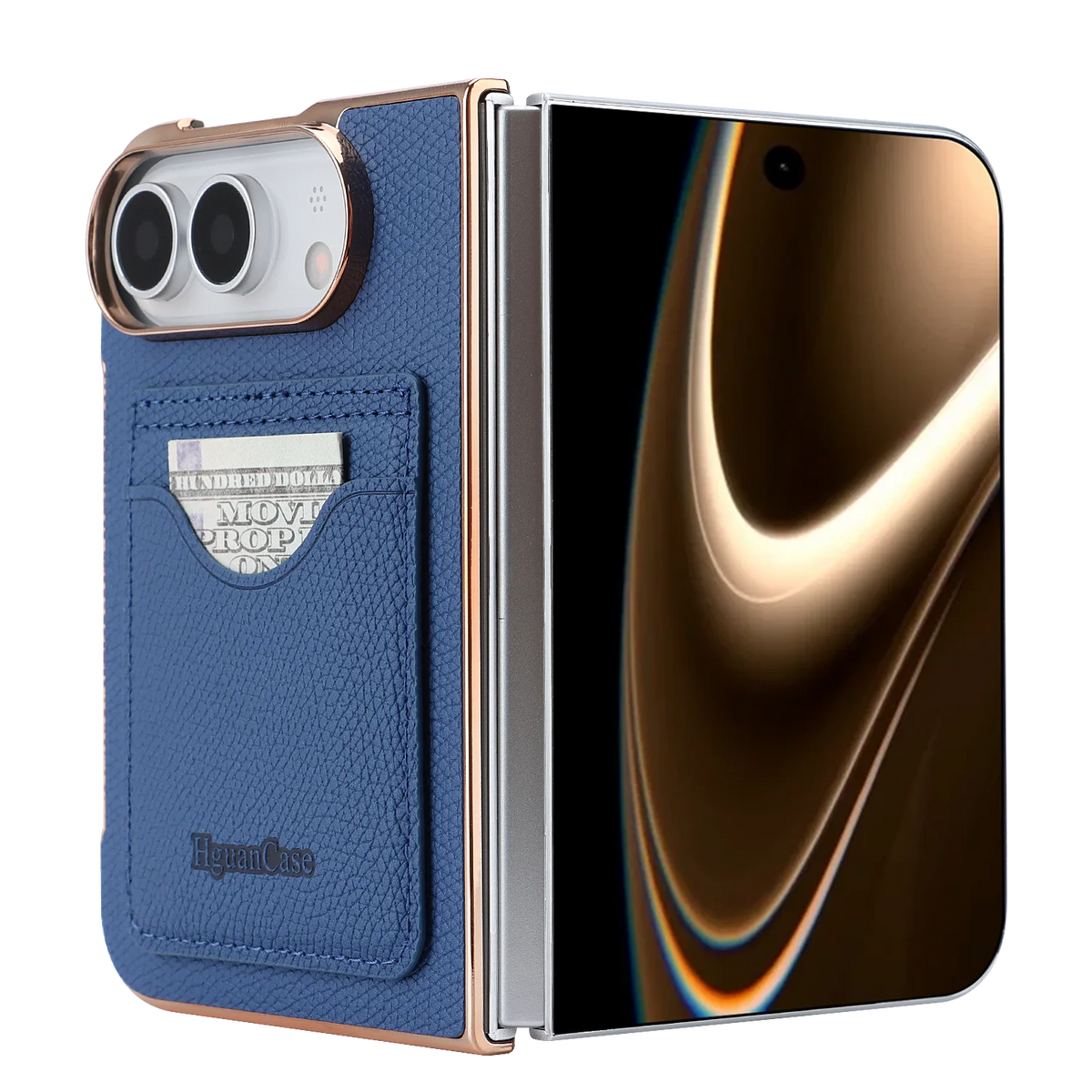 Étui iPhone Duo simili cuir avec béquille – CLEVI Paris