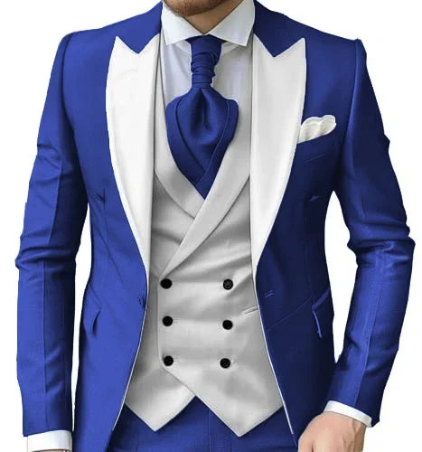 Costume homme 3 pièces polyester-viscose – CLEVI Paris
