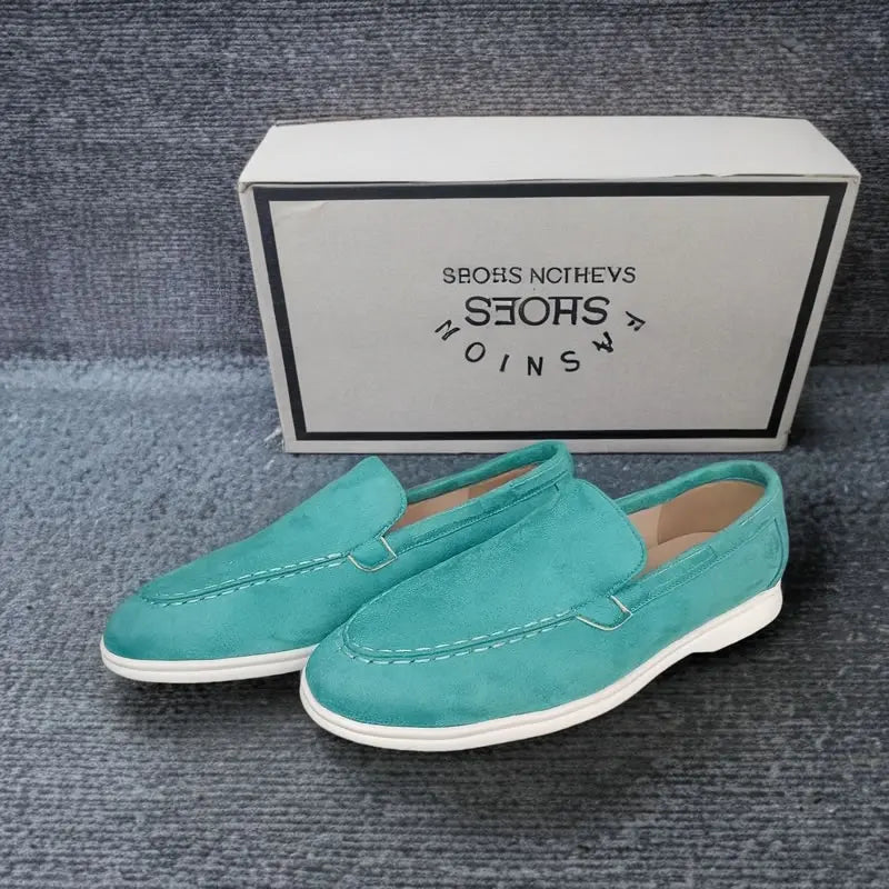 Mocassins Suède Homme Slip-On – CLEVI Paris