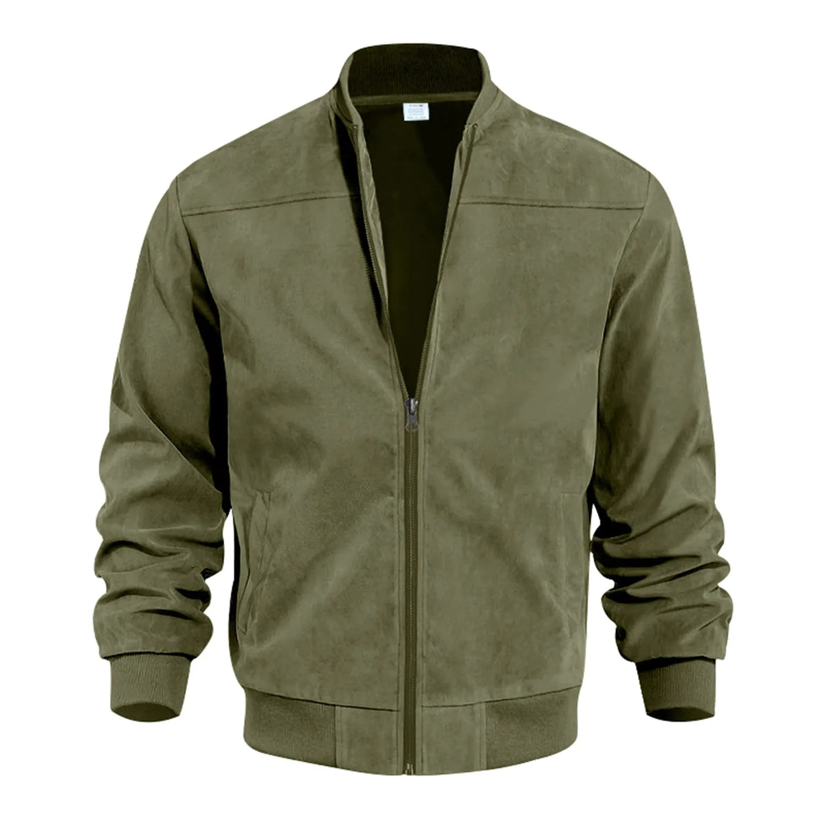 Veste homme zippée à col rond, style rétro – CLEVI Paris