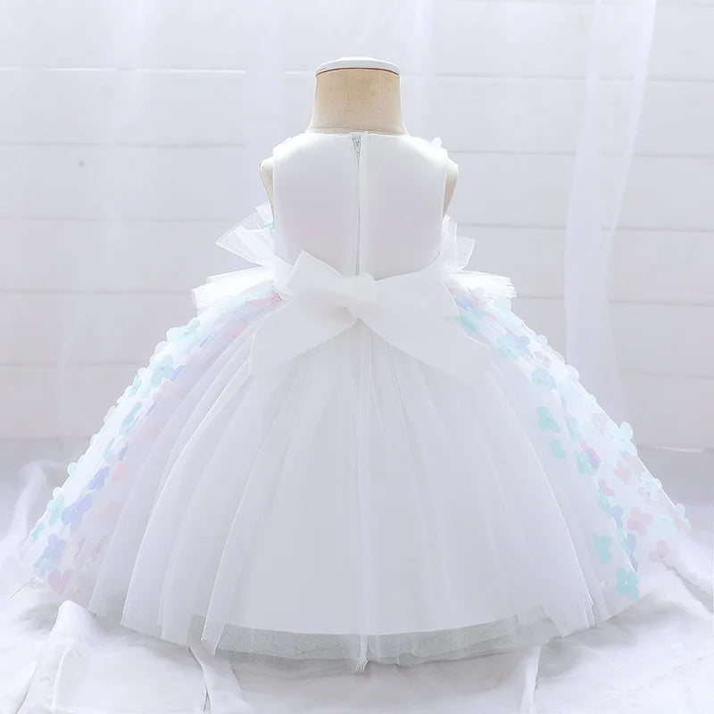 Robe cérémonie bébé fille à fleurs – CLEVI Paris