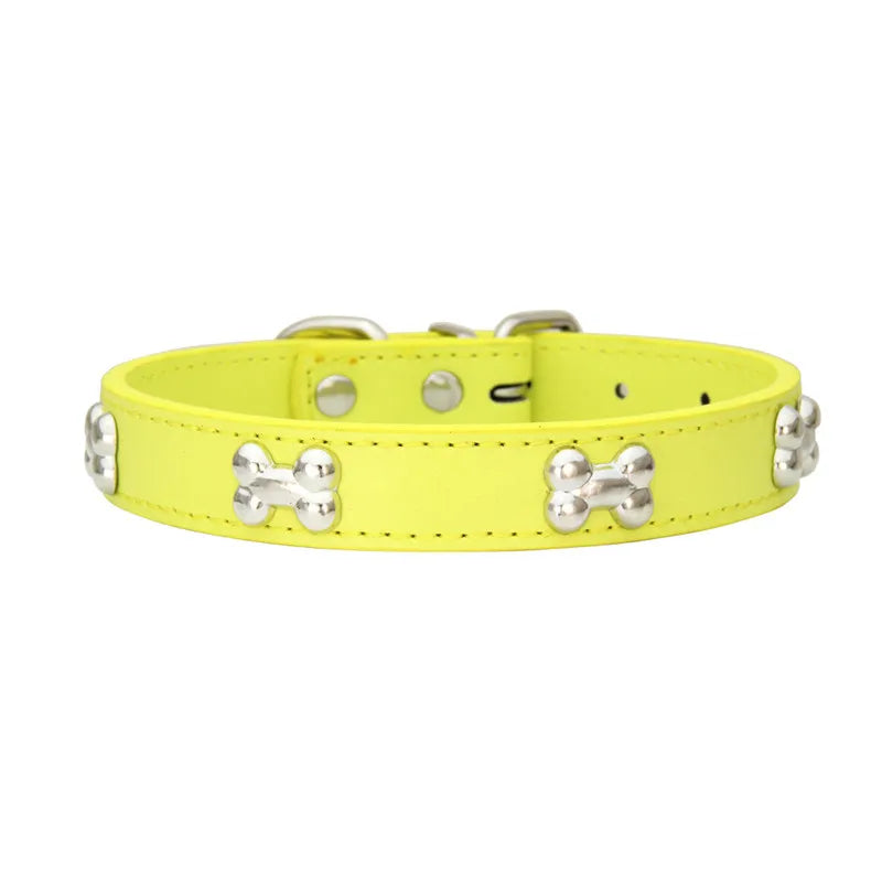 Collier pour chien en cuir multicolore – CLEVI Paris
