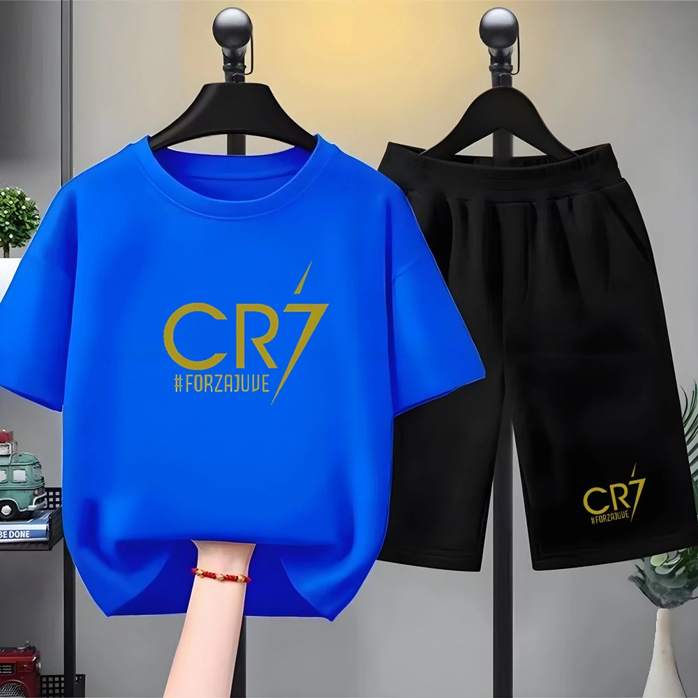 Ensemble sport enfant T-shirt et short – CLEVI Paris