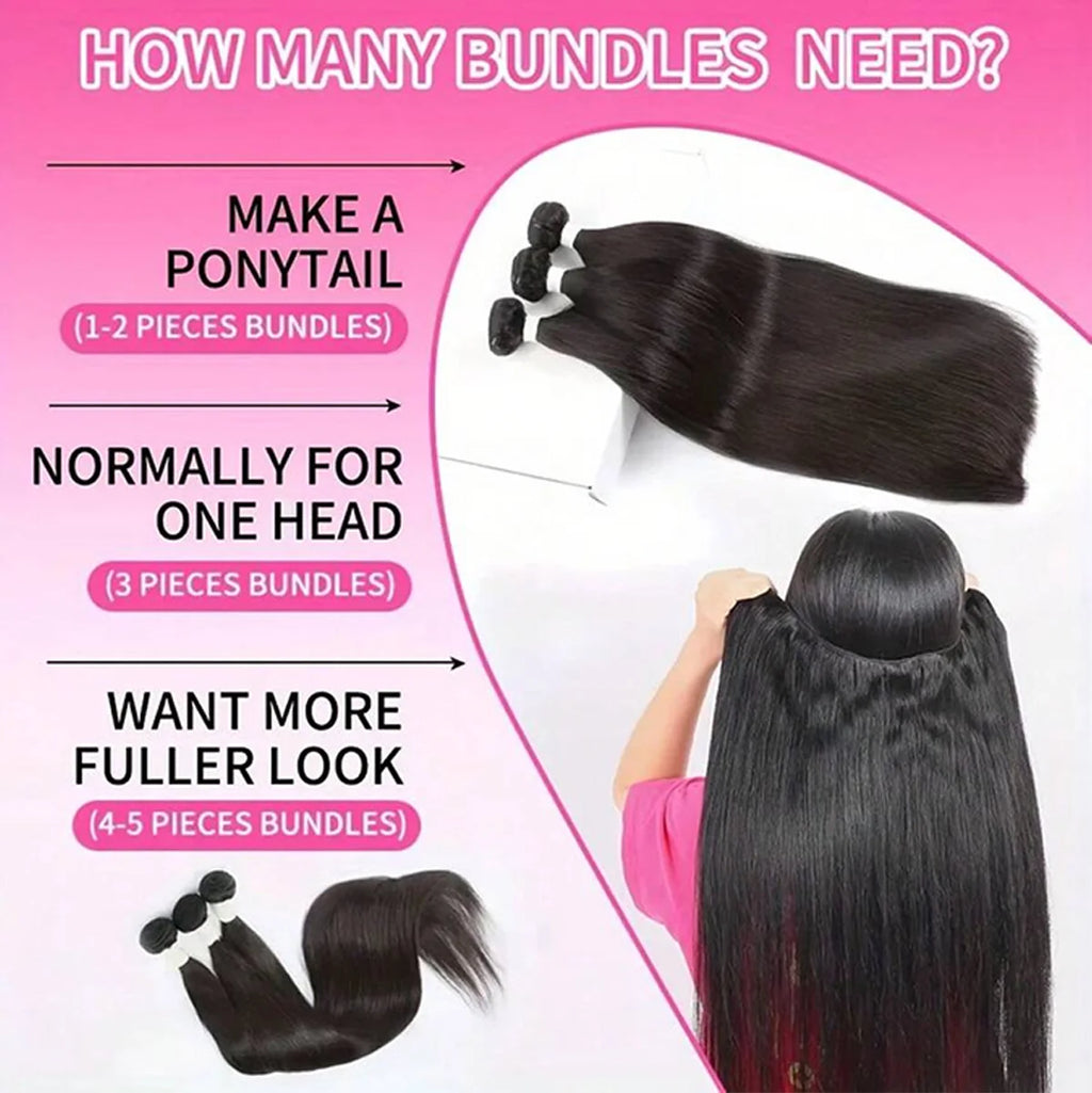 Tissage Straight Hair Virgin Hair Brésilien Noir Naturel – CLEVI Paris