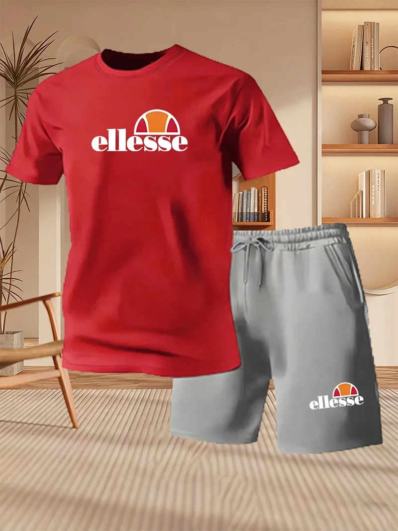 Ensemble homme t-shirt et short en polyester – CLEVI Paris