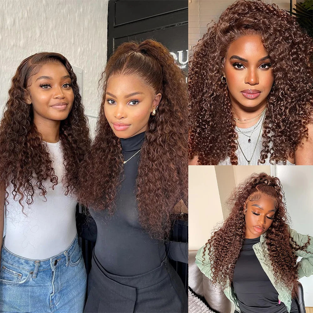 Extensions Water Wave Remy Hair Chocolate Brown – CLEVI Paris